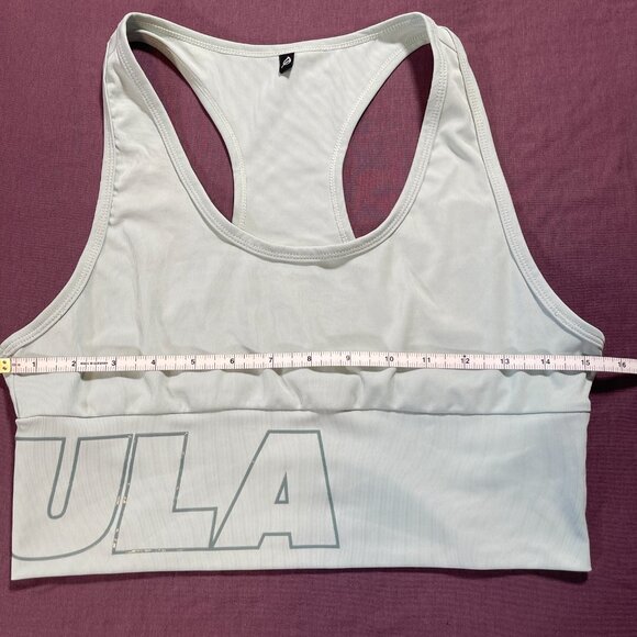 P'tula Bree crop top - cropped racerback tank in light mint green - size large - Picture 2 of 7